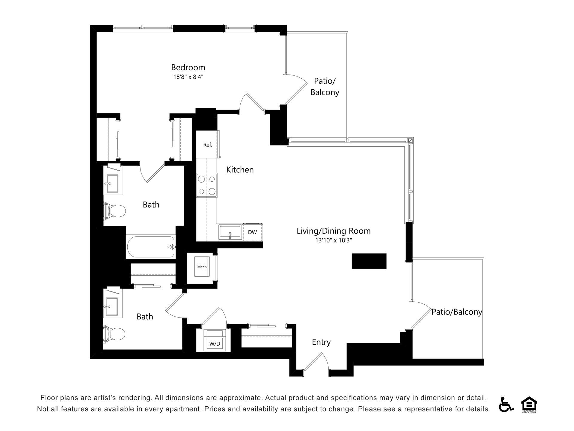 Floor plan layout diagram for A49